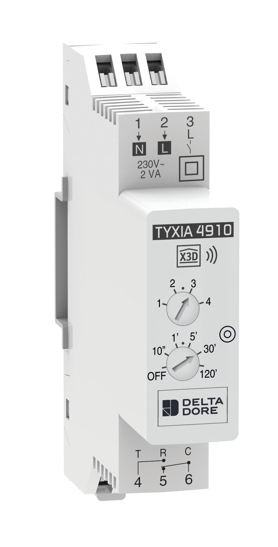 DELTA DORE - Ricevitore modulare radio 1 canale luci ON/OFF + Timer Tyxia 4910