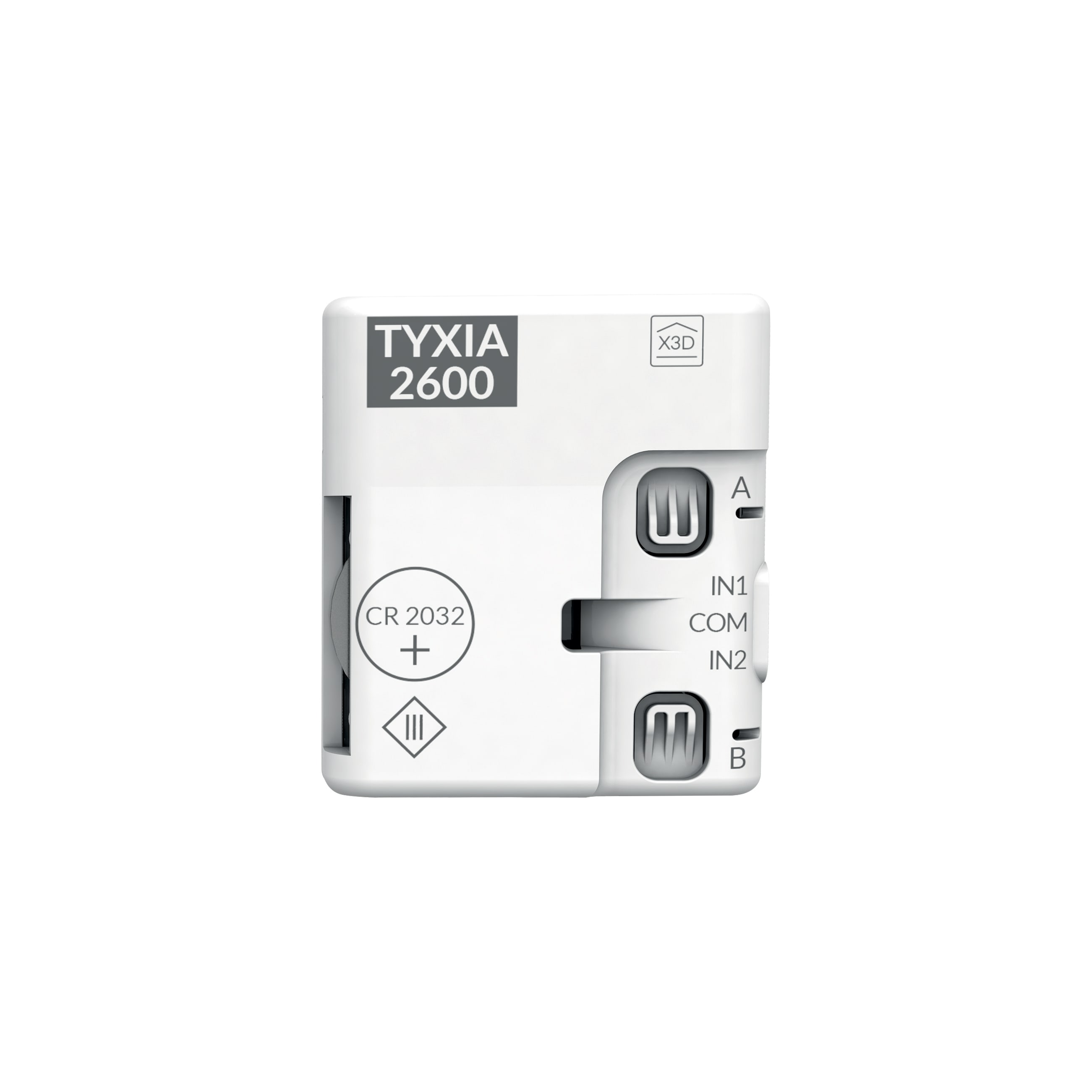 DELTA DORE - Trasmettitore a batteria 2 canali radio per il comando di illuminazione, tapparelle o scenari TYXIA 2600