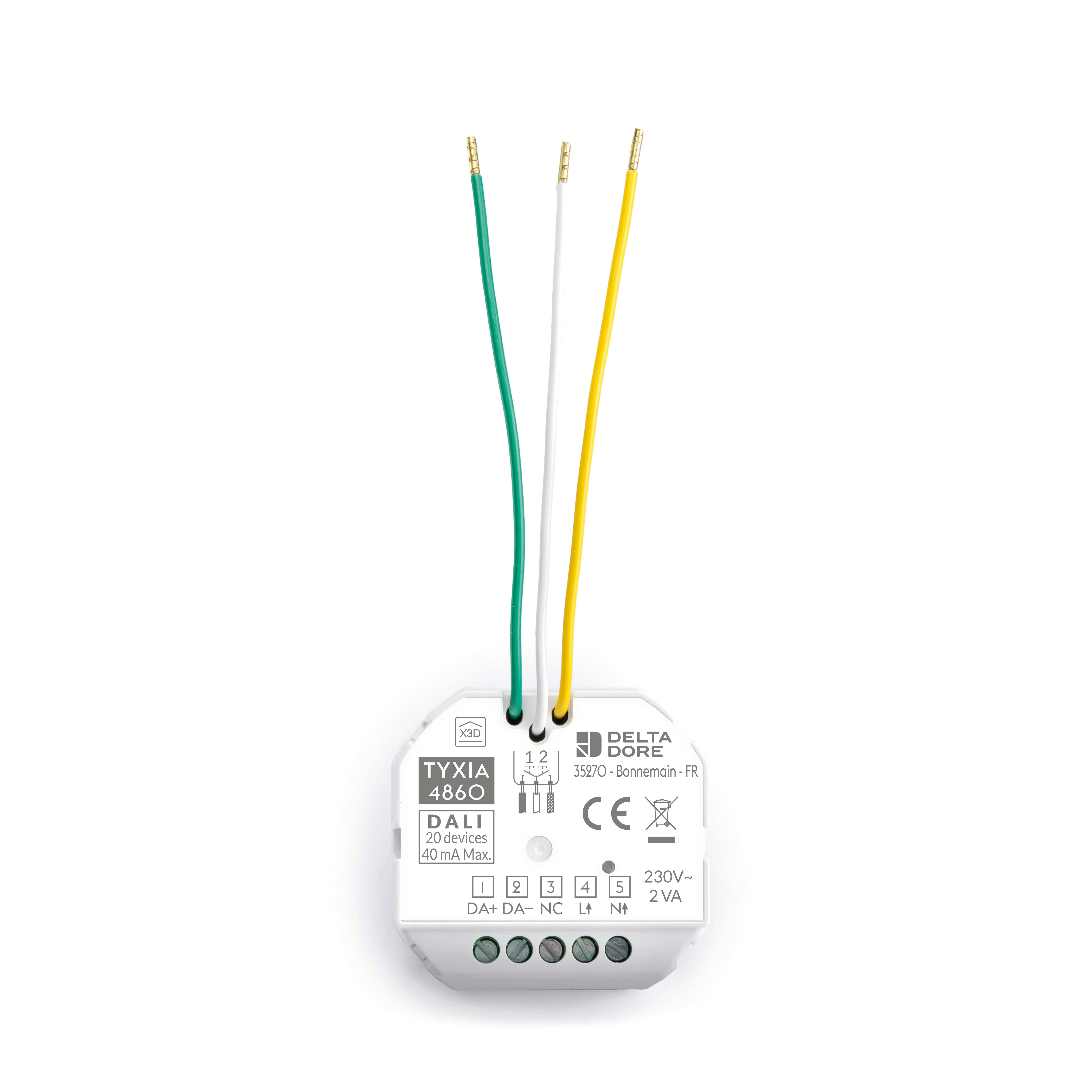 DELTA DORE - Micromodulo ricevitore per controllo illuminazione DALI Tyxia 4860