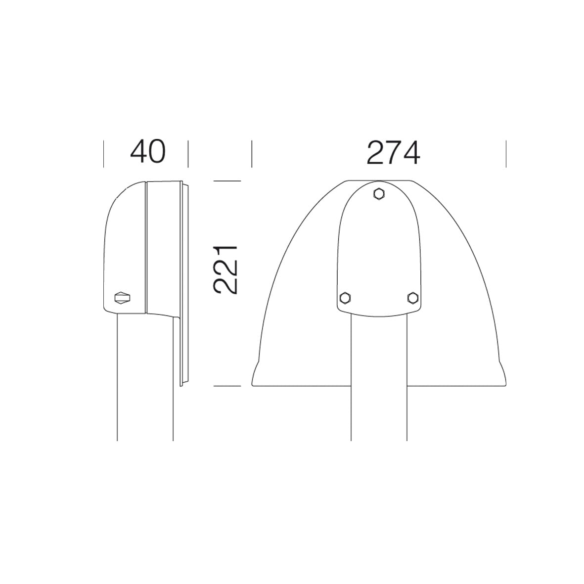 DISANO ILLUMINAZIONE - ATTACCO PALO SINGOLO GREEN 502 GRIGIO 99126000
