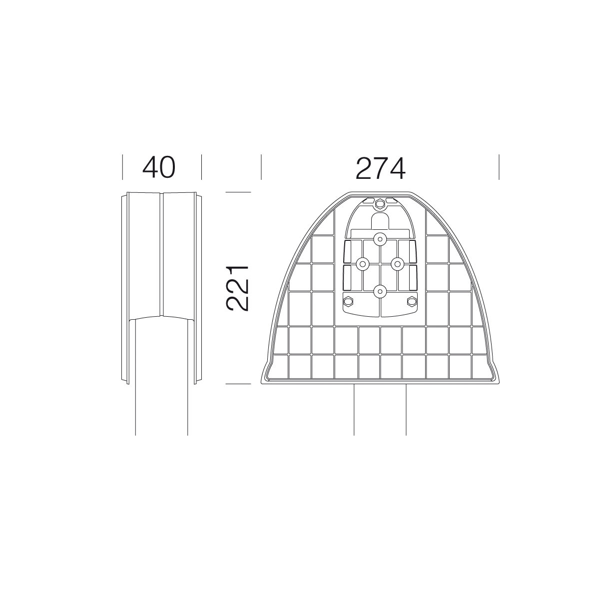 DISANO ILLUMINAZIONE - ATTACCO PALO DOPPIO GREEN 503 GRIGIO 99126100
