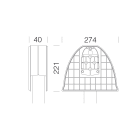 DISANO ILLUMINAZIONE - ATTACCO PALO DOPPIO GREEN 503 GRIGIO 99126100