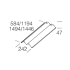 DISANO ILLUMINAZIONE - RIFLETTORE CONCENTRANTE 945 2X18W ALLUM