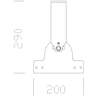 DISANO ILLUMINAZIONE - STAFFA ORIENTABILE 530 INOX
