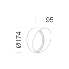 DISANO ILLUMINAZIONE - CONVOGLIATORE CRIPTO SMALL 625 NERO