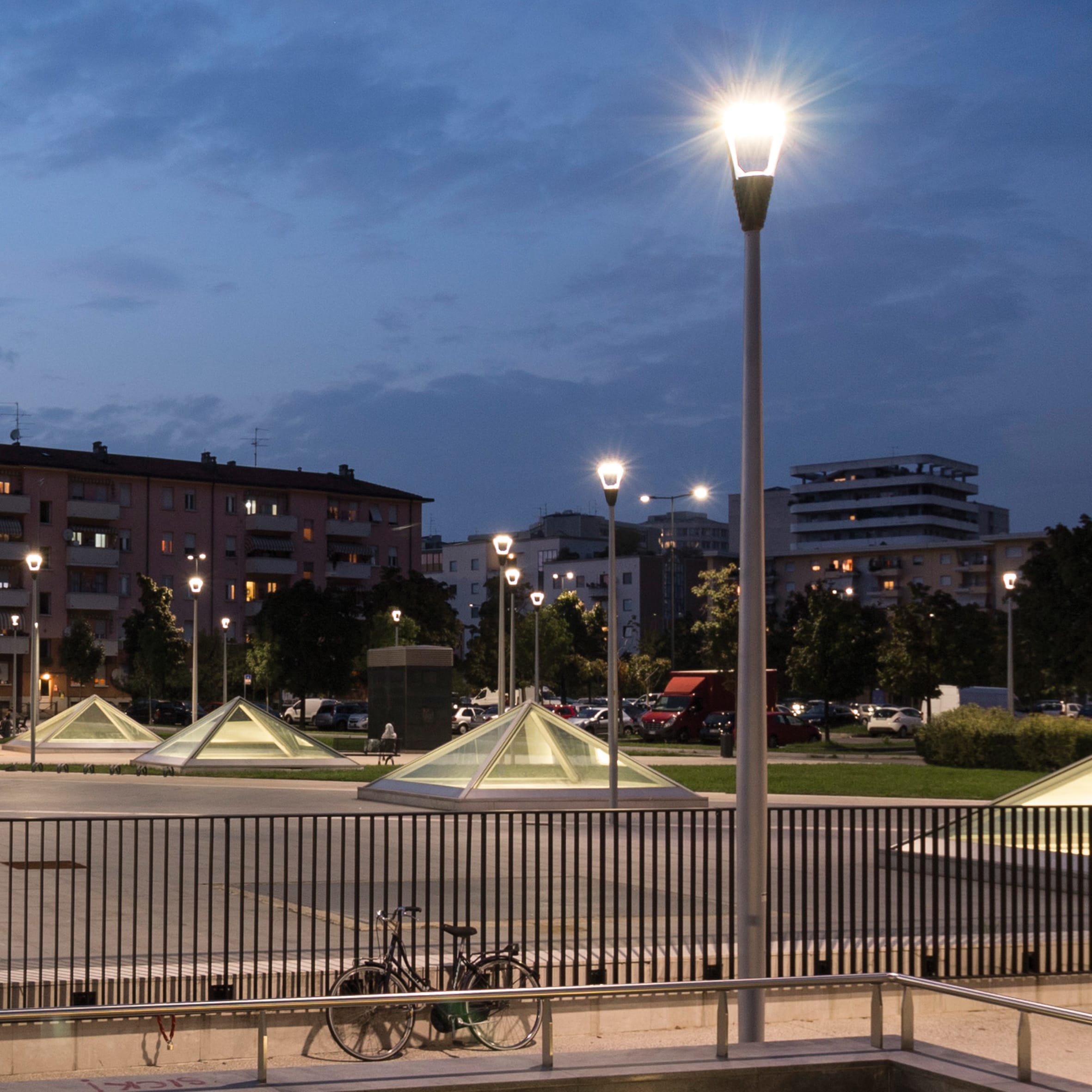 DISANO ILLUMINAZIONE - PALO 1477 H=4100MM GREY9007
