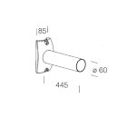 DISANO ILLUMINAZIONE - BRACCIO 328 L=445MM GREY