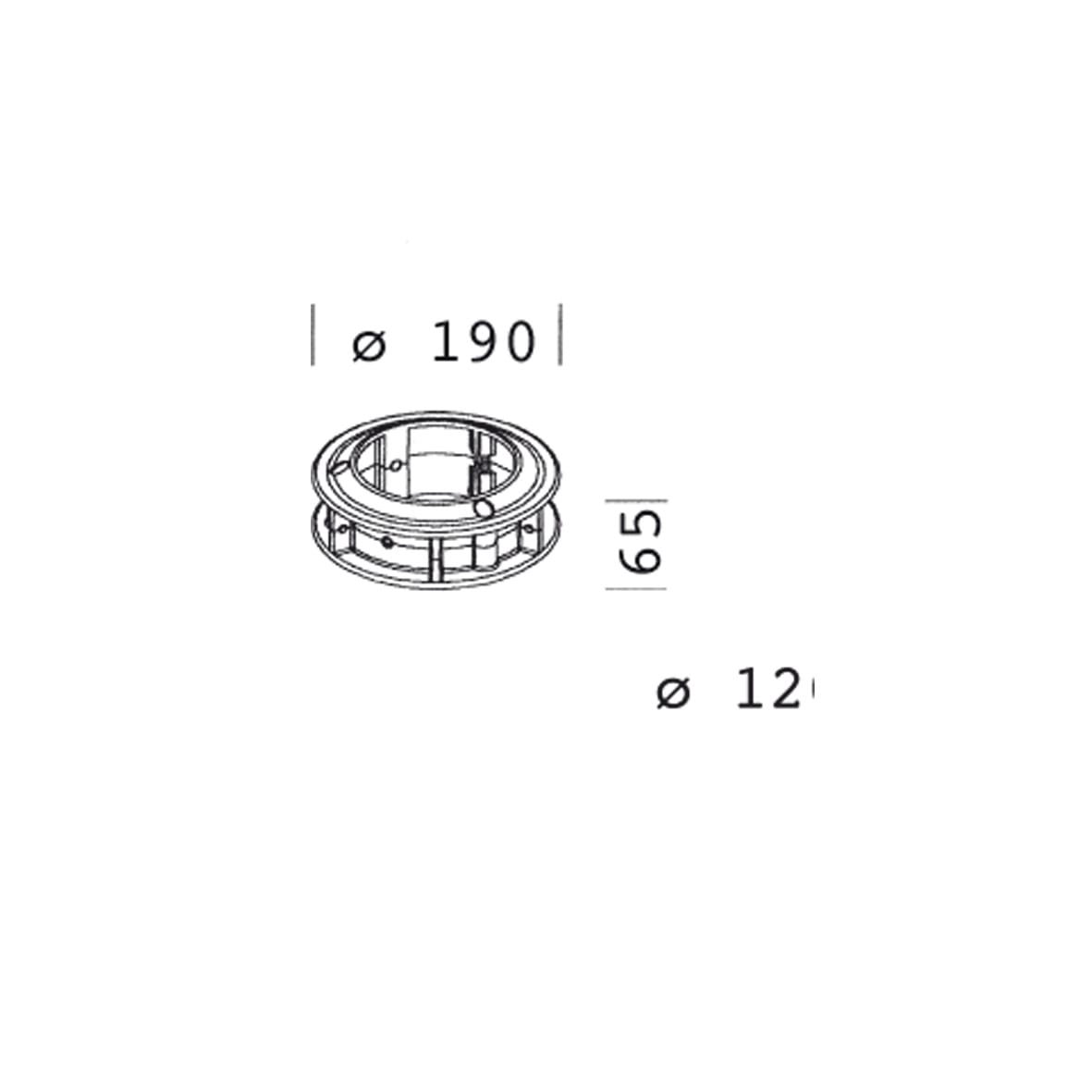 DISANO ILLUMINAZIONE - ANELLO 212 GREY9007
