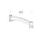 DISANO ILLUMINAZIONE - BRACCIO OLIVA 301 GREY9007