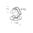 DISANO ILLUMINAZIONE - SUPPORTO A PALO 120 NERO