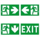 DISANO ILLUMINAZIONE - PITTOGRAMMA EXIT 472 VERDE