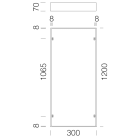 DISANO ILLUMINAZIONE - CORNICE PLAFONE RODI R 595 BIANCO
