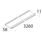 DISANO ILLUMINAZIONE - COPERTURA PER CANALE 6005 BIANCO