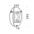 DISANO ILLUMINAZIONE - ATTACCO A PARETE 302 GREY