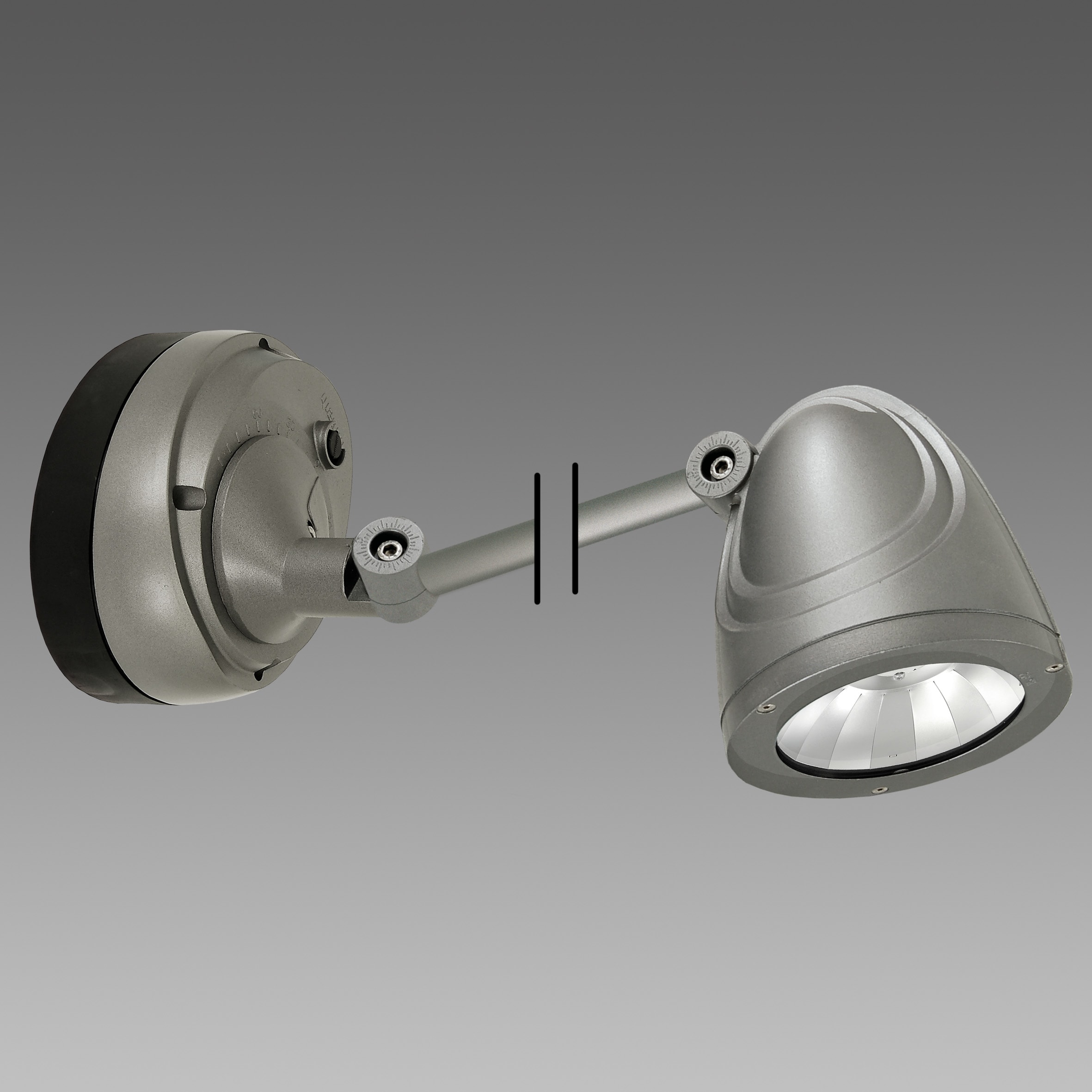 DISANO ILLUMINAZIONE - ELFO+BRACCIO 1523 LED 49W CLD GRAFITE