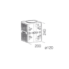 DISANO ILLUMINAZIONE - CUBO LIONE 151 GREY