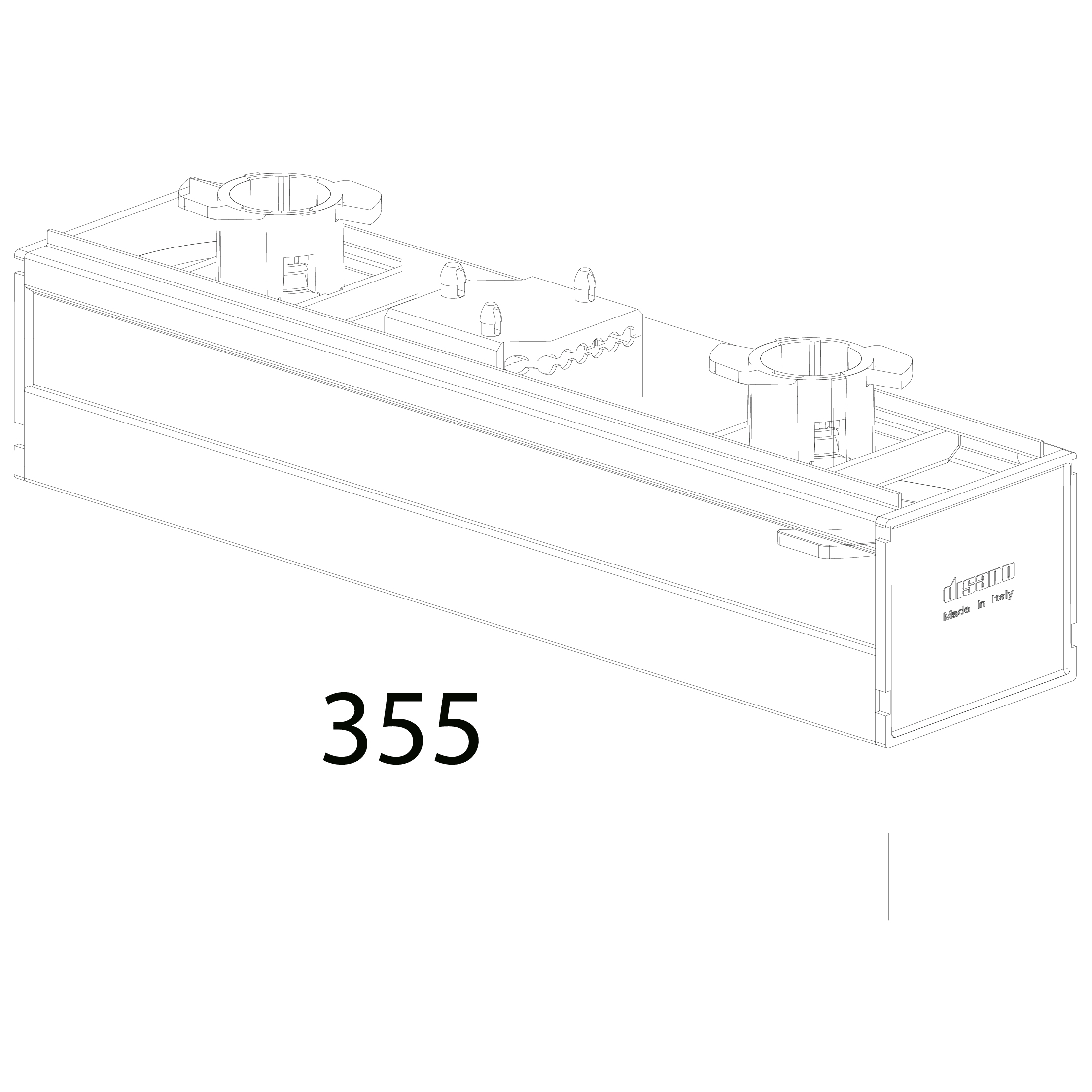 DISANO ILLUMINAZIONE - COPERTURA SEZIONATORE 6624 BIANCO