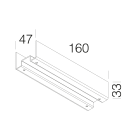 DISANO ILLUMINAZIONE - STAFFA GIUNZIONE SOSPENS. 6077 BIANCO 13291700