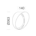 DISANO ILLUMINAZIONE - CONVOGLIATORE CRIPTO MEDIUM 625 NERO 14551900