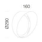 DISANO ILLUMINAZIONE - CONVOGLIATORE CRIPTO BIG 625 GRAFITE