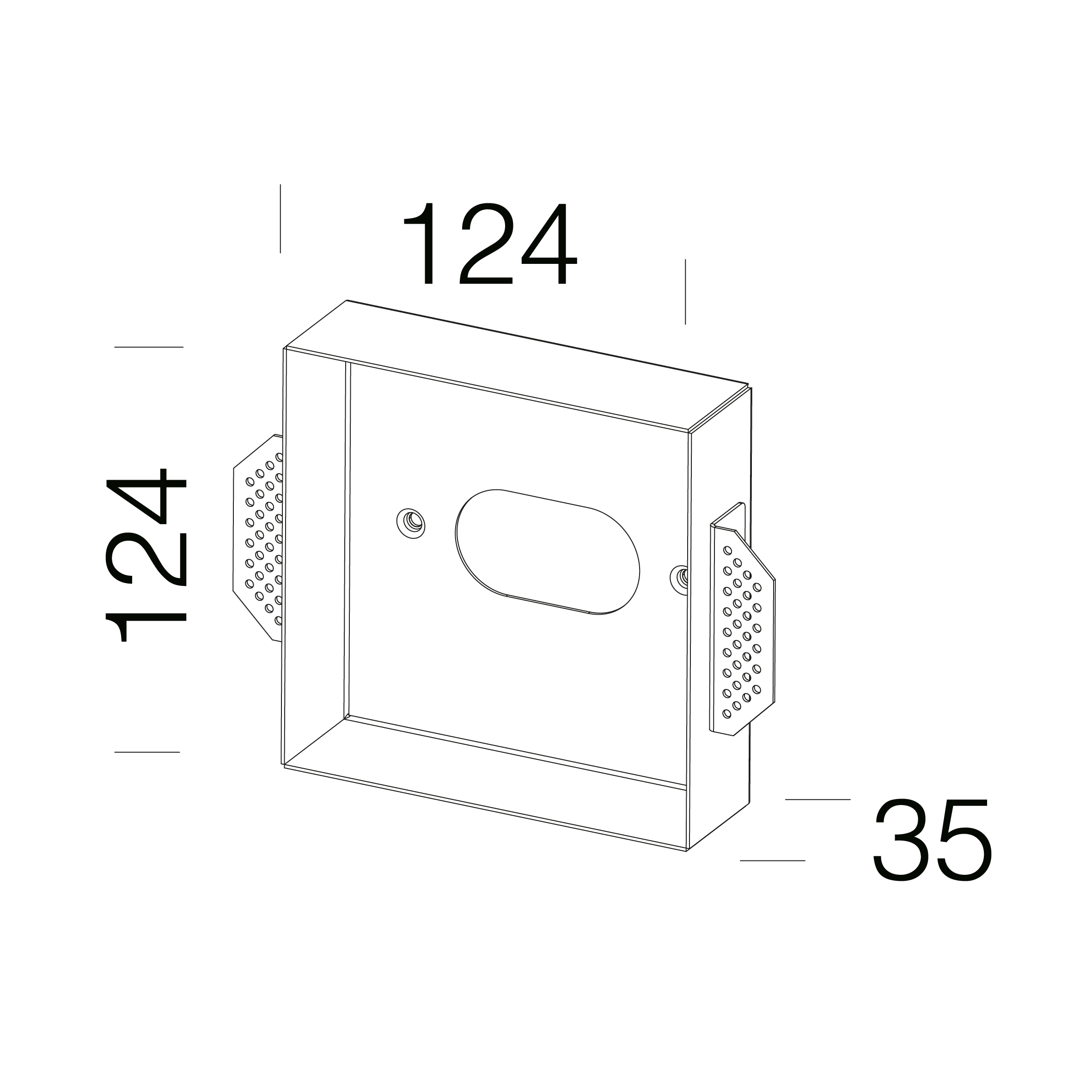 DISANO ILLUMINAZIONE - TELAIO INCASSO POCKET 308