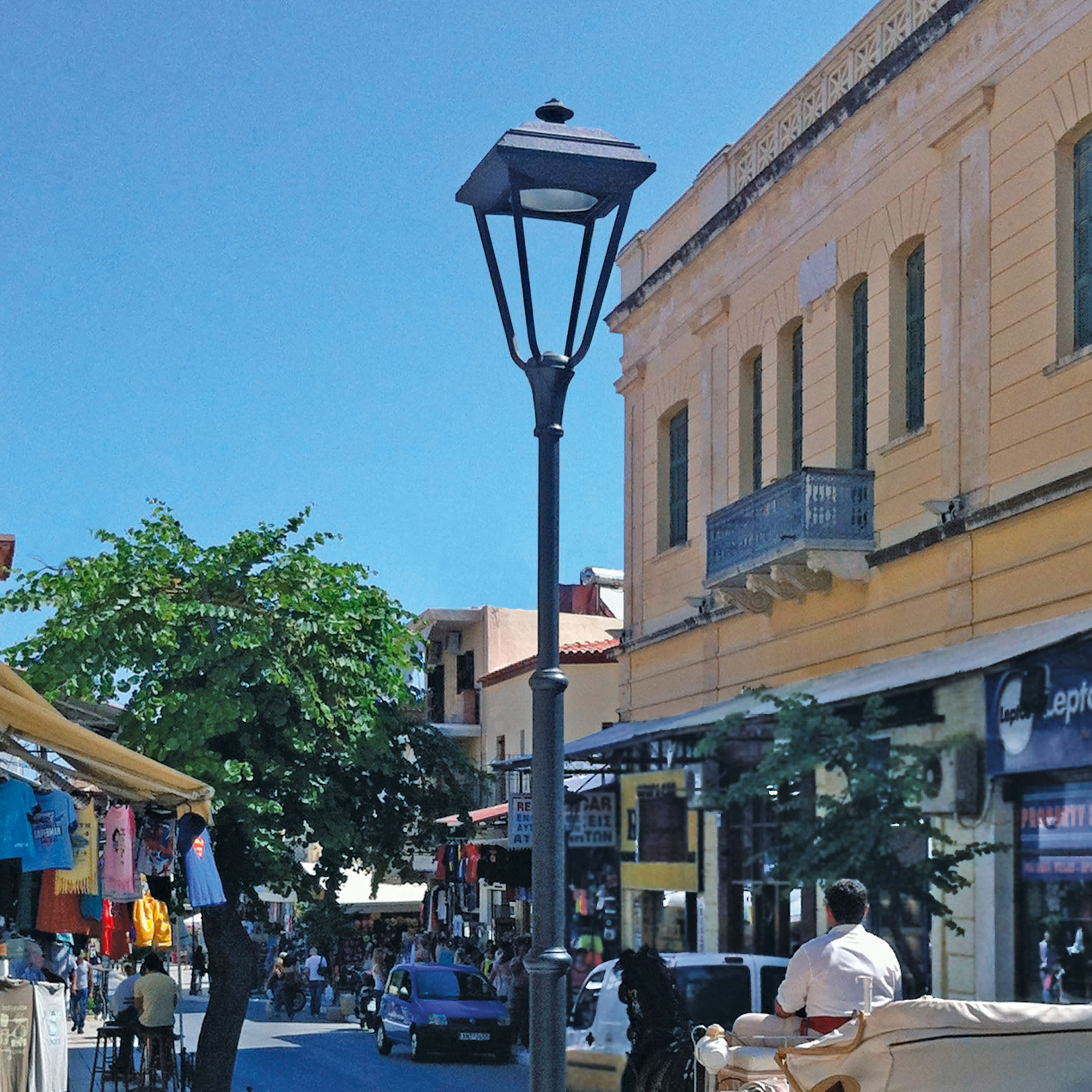 DISANO ILLUMINAZIONE - PALO 1411 H=3365MM RAL7021 42523000