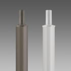DISANO ILLUMINAZIONE - PALO RIGATO C BASE 1408 H=3100MM GRAFITE 42632400