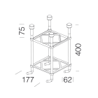 DISANO ILLUMINAZIONE - TIRAFONDI 297 ACCIAIO