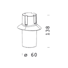 DISANO ILLUMINAZIONE - ATTACCO D60 303 GREY 42697600