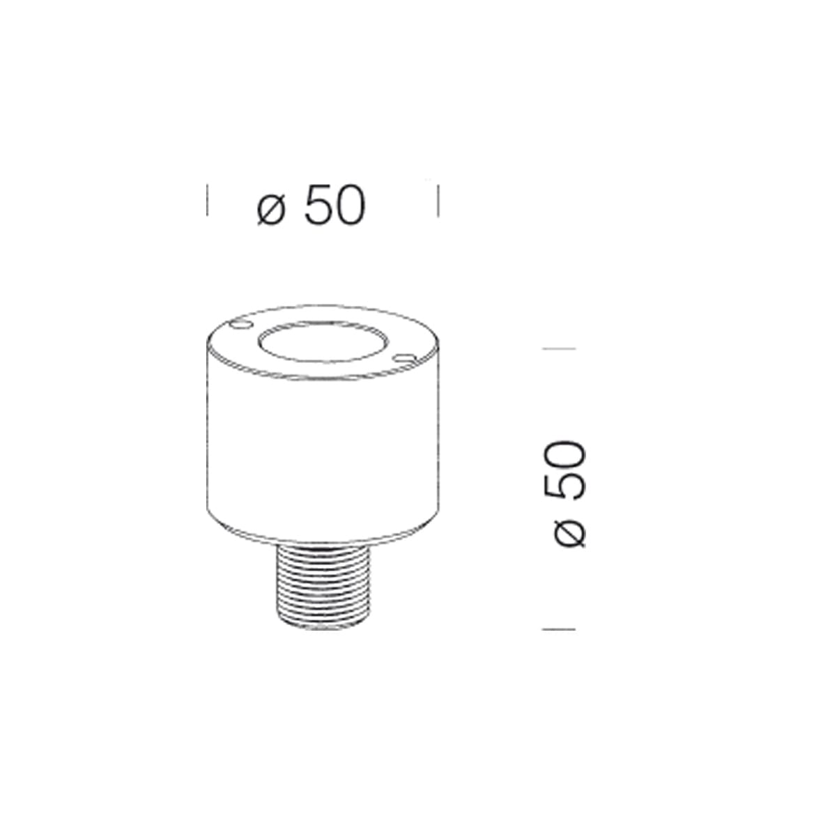 DISANO ILLUMINAZIONE - ATTACCO FILETTATO 304 ZINCATO 42697800