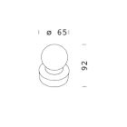 DISANO ILLUMINAZIONE - TAPPO PER PALO 305 GREY9007