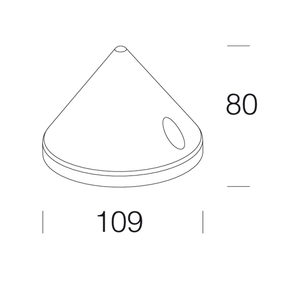 DISANO ILLUMINAZIONE - TAPPO PALO 367 RIGATO D100 GREY9007