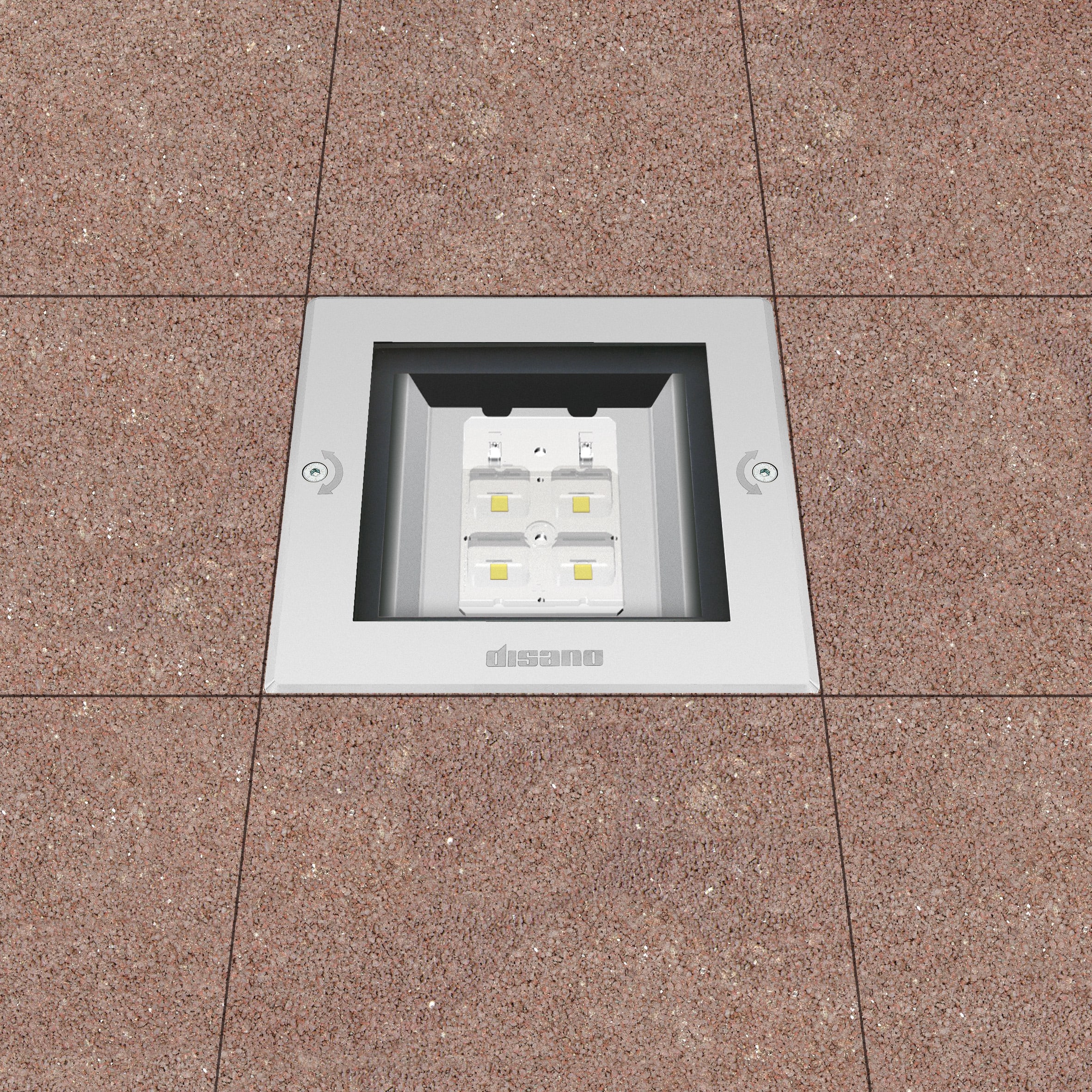 DISANO ILLUMINAZIONE - MINIQUADRO 1824 LED 9W CLD INOX
