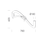 DISANO ILLUMINAZIONE - ATTACCO CON CATENELLA 518 RAL7021 99128400