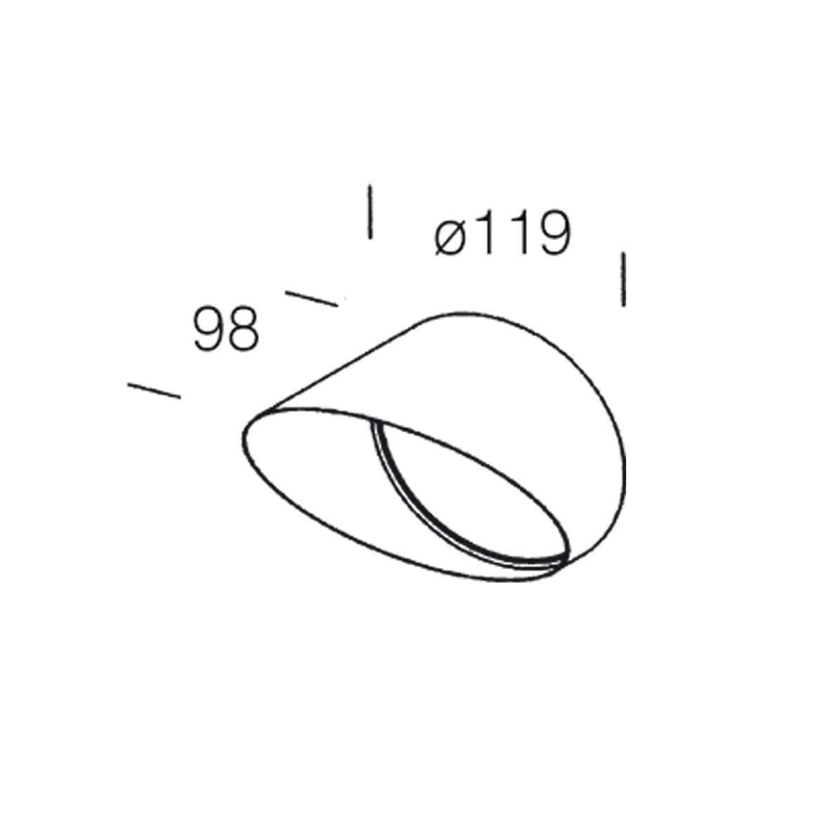 DISANO ILLUMINAZIONE - CONVOGLIATORE KOALA 114 GREY9007 99133000