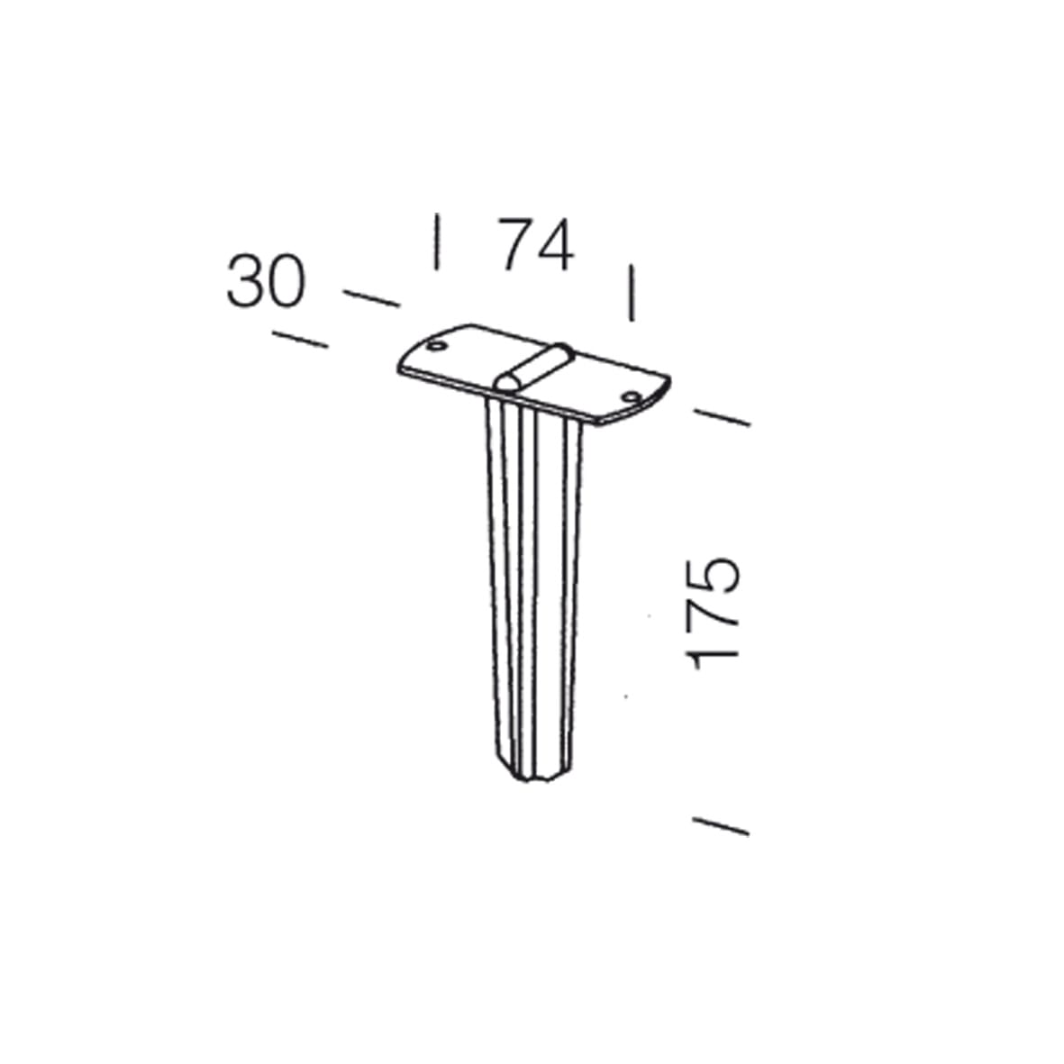 DISANO ILLUMINAZIONE - PICCHETTO 119 NERO