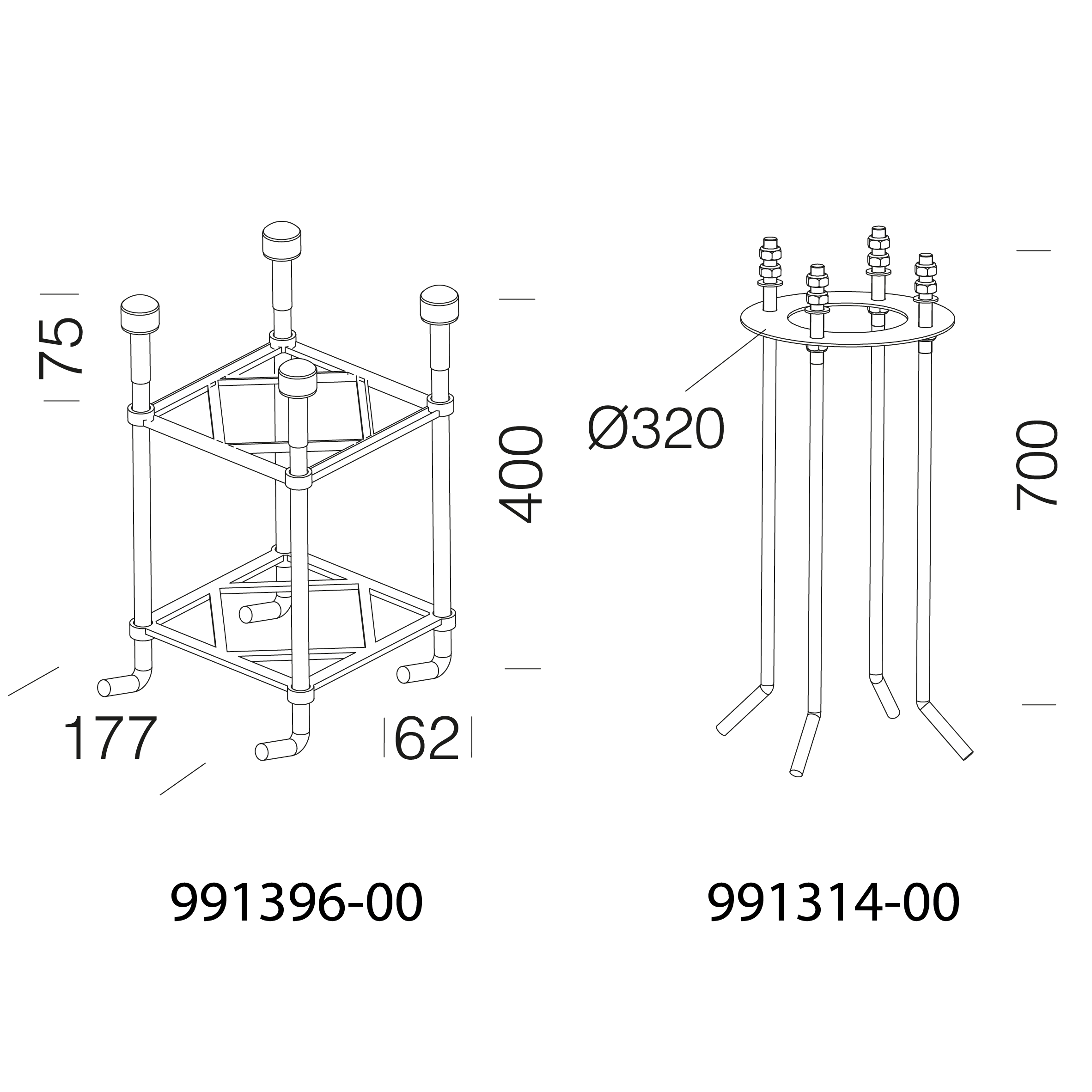 DISANO ILLUMINAZIONE - TIRAFONDI 299 ACCIAIO 99139600