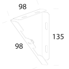 DISANO ILLUMINAZIONE - ATTACCO A PARETE 588 BIANCO 99397100