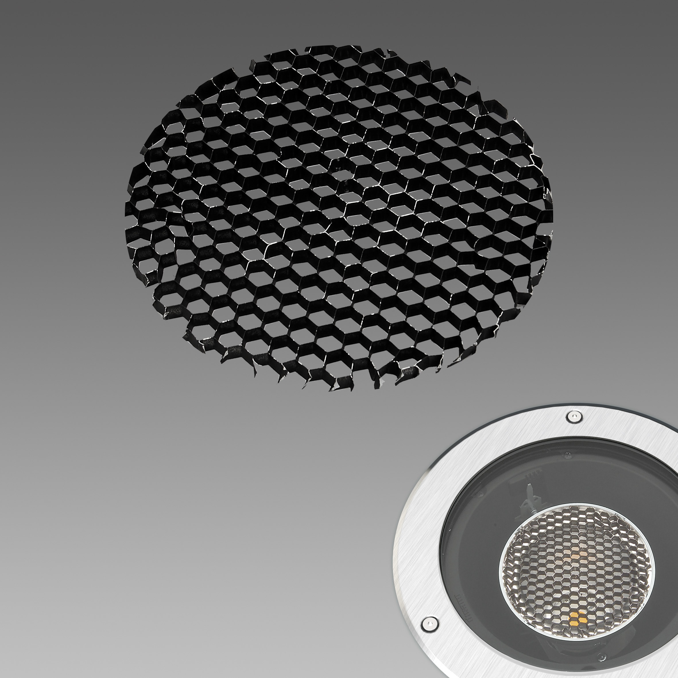 DISANO ILLUMINAZIONE - SCHERMO ALVEOLARE FLOOR 541 NERO 99398000