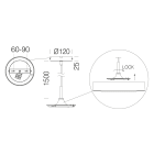 DISANO ILLUMINAZIONE - SOSP.SEMPLICE X GLOBO 2516 BIANCO