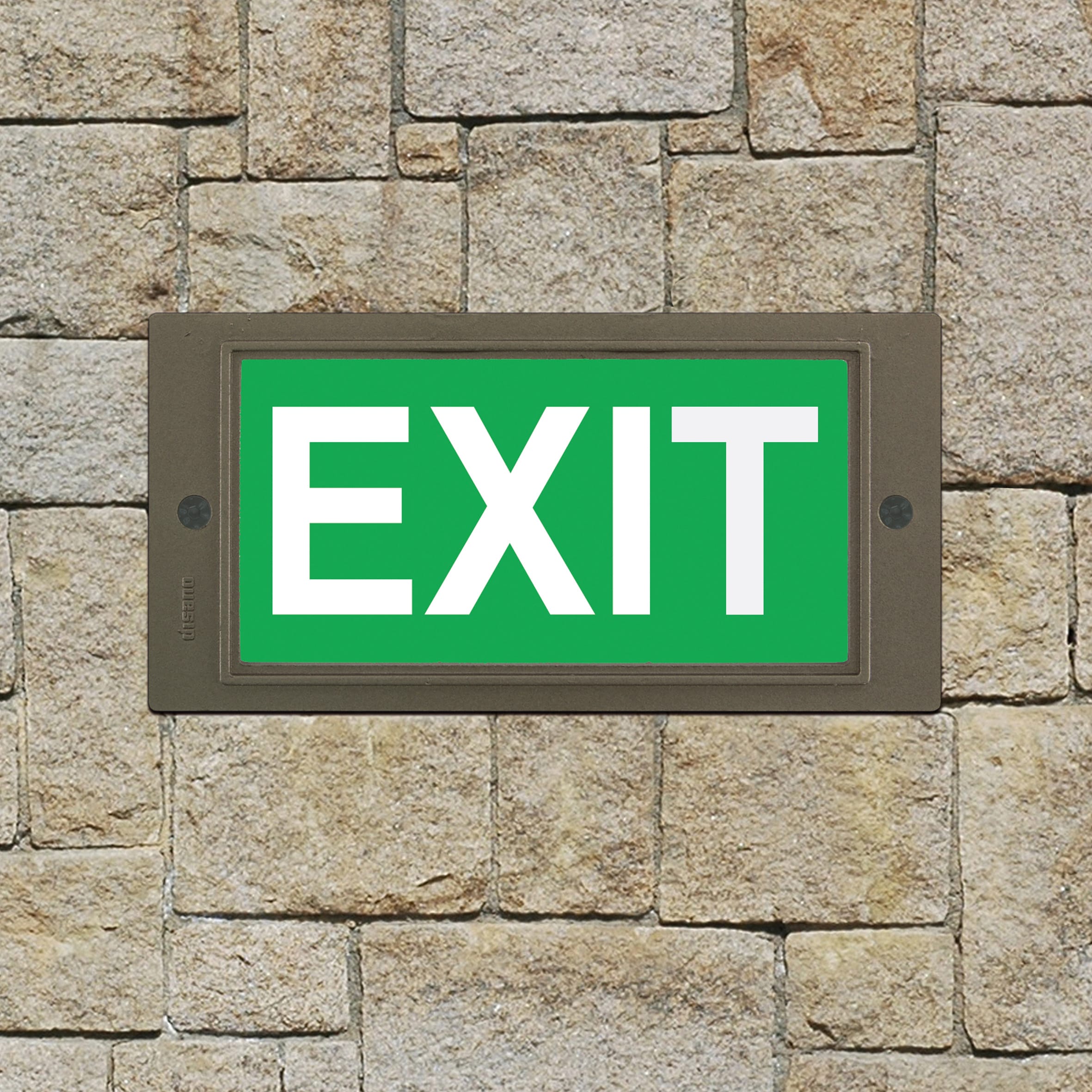 DISANO ILLUMINAZIONE - PITTOGRAMMA EXIT 1206 VERDE