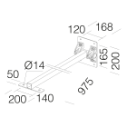 DISANO ILLUMINAZIONE - BRACCIO ORIENTABILE 42 GRAFITE 99550400