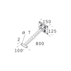 DISANO ILLUMINAZIONE - BRACCIO ORIENTABILE 41 GREY9007