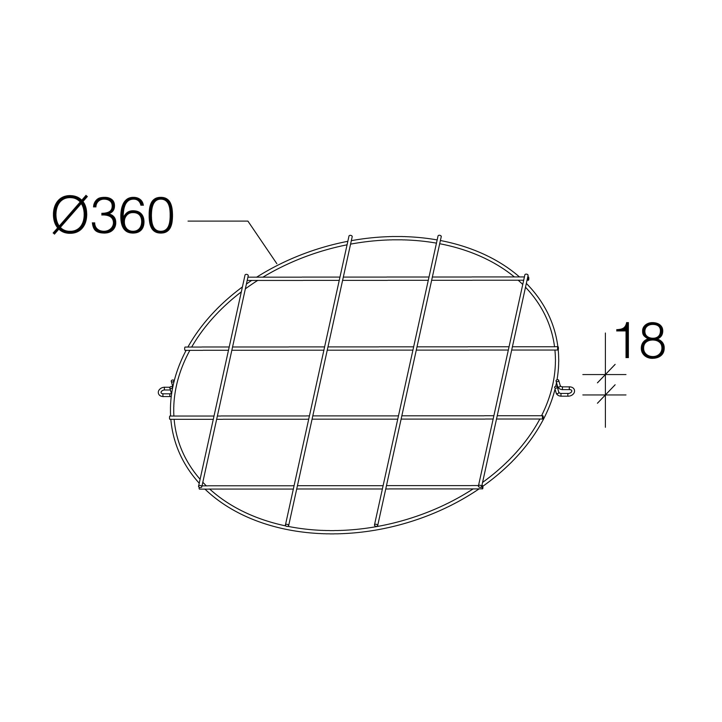 DISANO ILLUMINAZIONE - GABBIA PROTEZIONE SATURNO 26 NERO 99569800