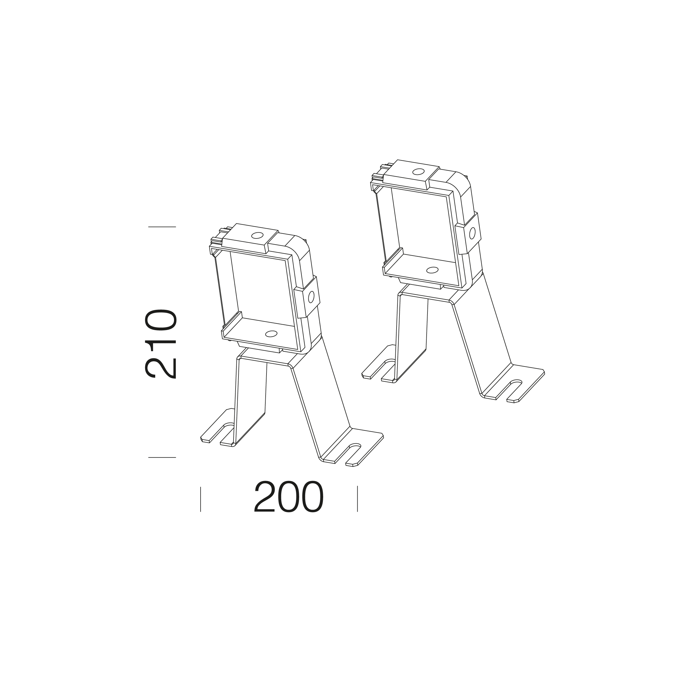 DISANO ILLUMINAZIONE - STAFFA PER BLINDOSBARRA 37 ANTRACITE