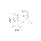 DISANO ILLUMINAZIONE - STAFFA PER BLINDOSBARRA 37 ANTRACITE