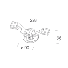 DISANO ILLUMINAZIONE - ATTACCO A SOSPENSIONE CAMPANA 56 INOX