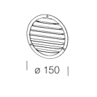 DISANO ILLUMINAZIONE - SCHERMO LAMELLARE ELFO 190 NERO 99575300