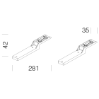 DISANO ILLUMINAZIONE - STAFFE SUPPORTO DRIVER ACC.198 RAL7021 99578900