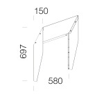 DISANO ILLUMINAZIONE - DEFLETTORE ASIM.FORUM 2MOD. 482 RAL7021